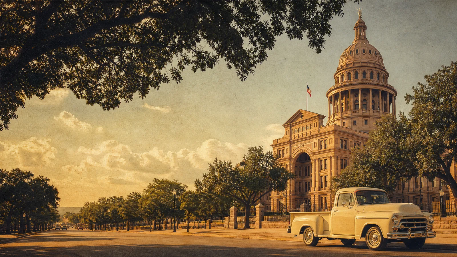 Texas in Americana style