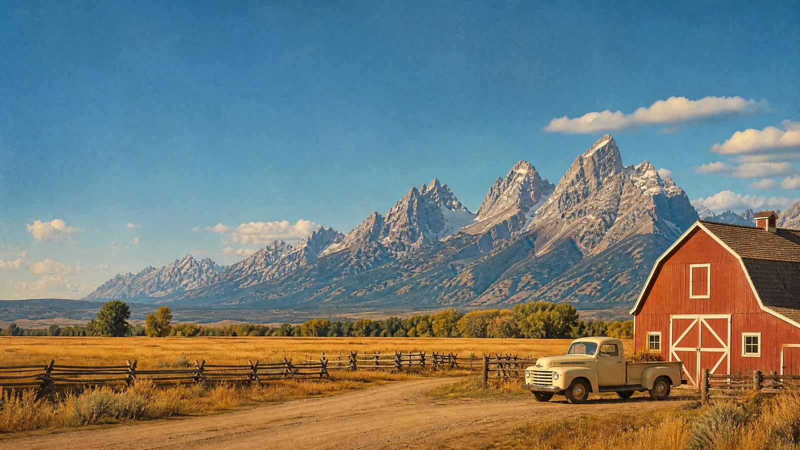 Wyoming in Americana style